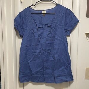 Sonoma Blue Embroidered Blouse